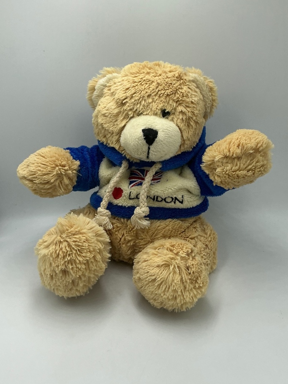 Souvenir Plush Teddy Bear I Love London Blue Hoodie 9" Stuffed Animal Toy